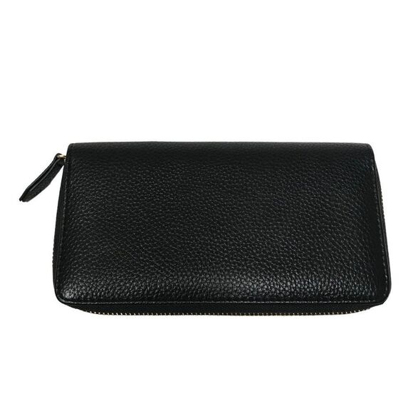 Unbranded black vegan pebble leather zip closure wallet - Picture 4 of 5